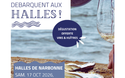 Communiqué de presse: l’AOP Picpoul de Pinet s’invite aux Halles de Narbonne -17 octobre 2026 -11h à 13h